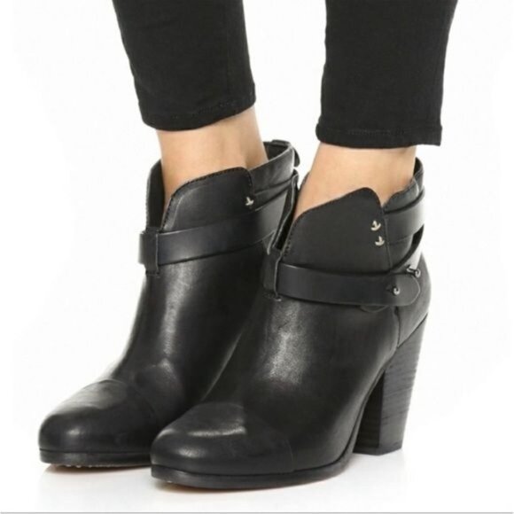 Rag & Bone Harrow Ankle Boots/ Booties black size 7.5 - Picture 9 of 10